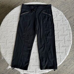 Athleta Black Sweatpants with Zipper